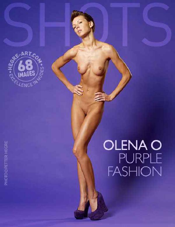 Olena O purpursarkanā mode